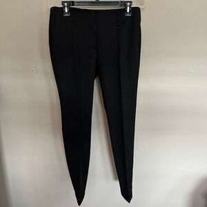 Women's Zara Basic Black Dress Pants trousers work office attire Size M
